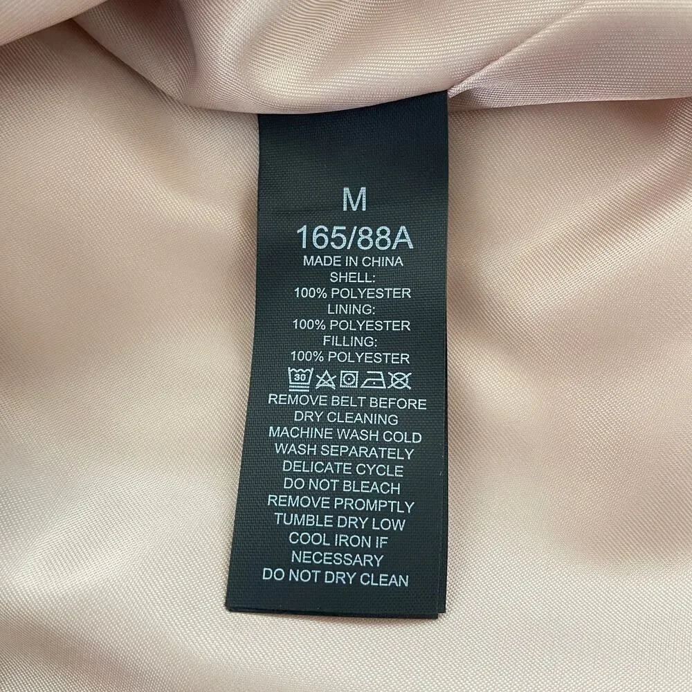 NWT Kate Spade Quilted Long Vest Hooded Soft Clay - Size: Medium